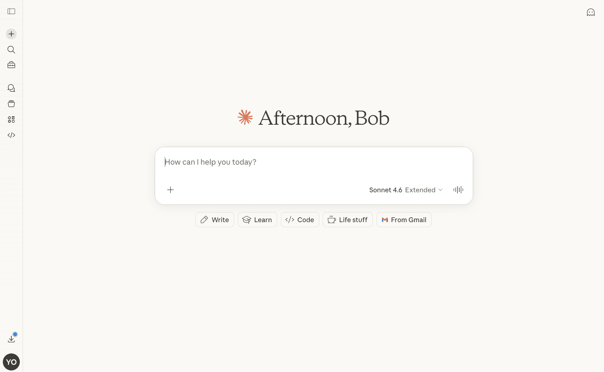 Interface Claude Web dans un navigateur